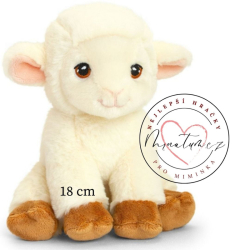 Keel Toys usměvavá plyšová ovečka 18 cm