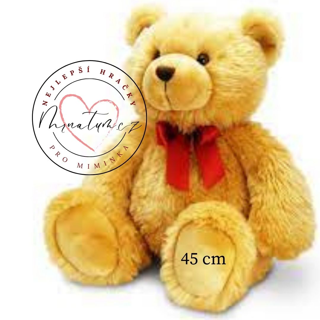 Hnědý Keel Toys plyšový medvídek HARRY 45 cm